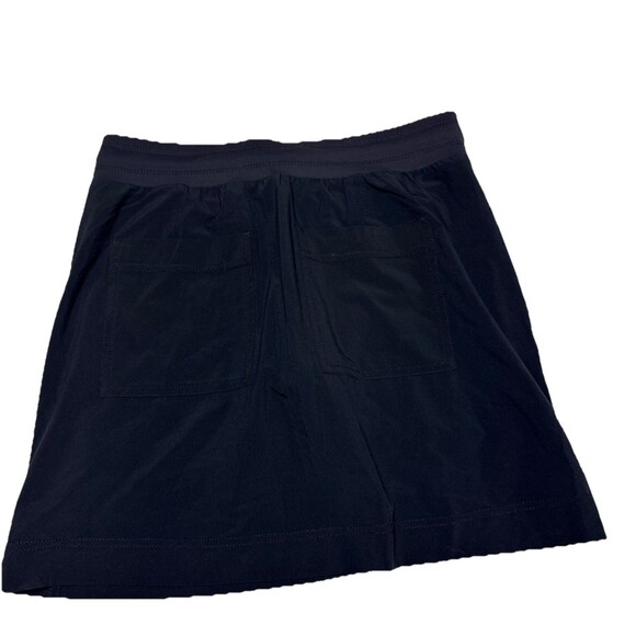 Athleta Chelsea Cargo Skort Skirt Size 4 Black Pull On Stretch Drawstring - Picture 5 of 7